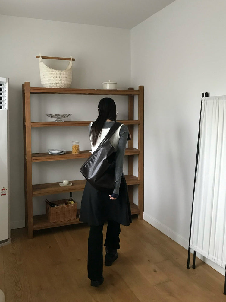 美色船領修身上衣