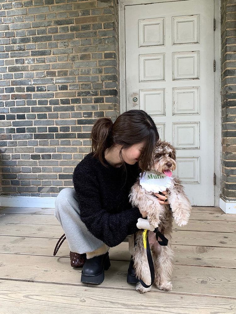 鬚毛質感寬鬆毛衣