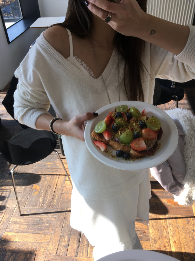 霧光蕾絲邊連身裙