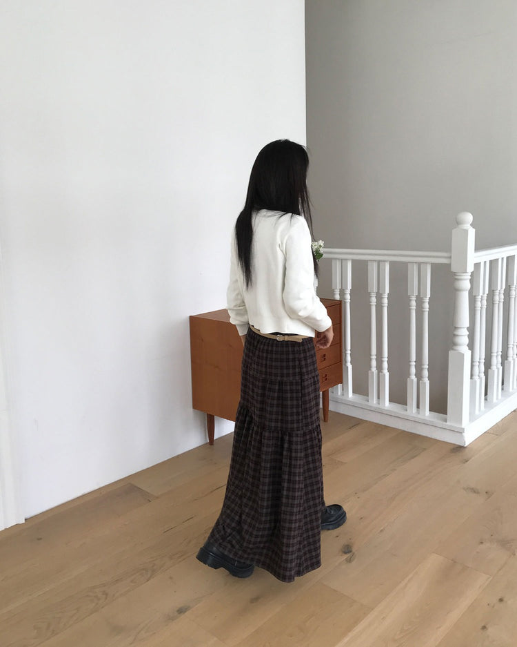 美色圓領排鈕針織外套