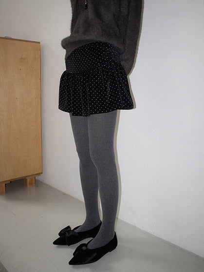 經典蝴蝶結絲絨質感尖頭鞋