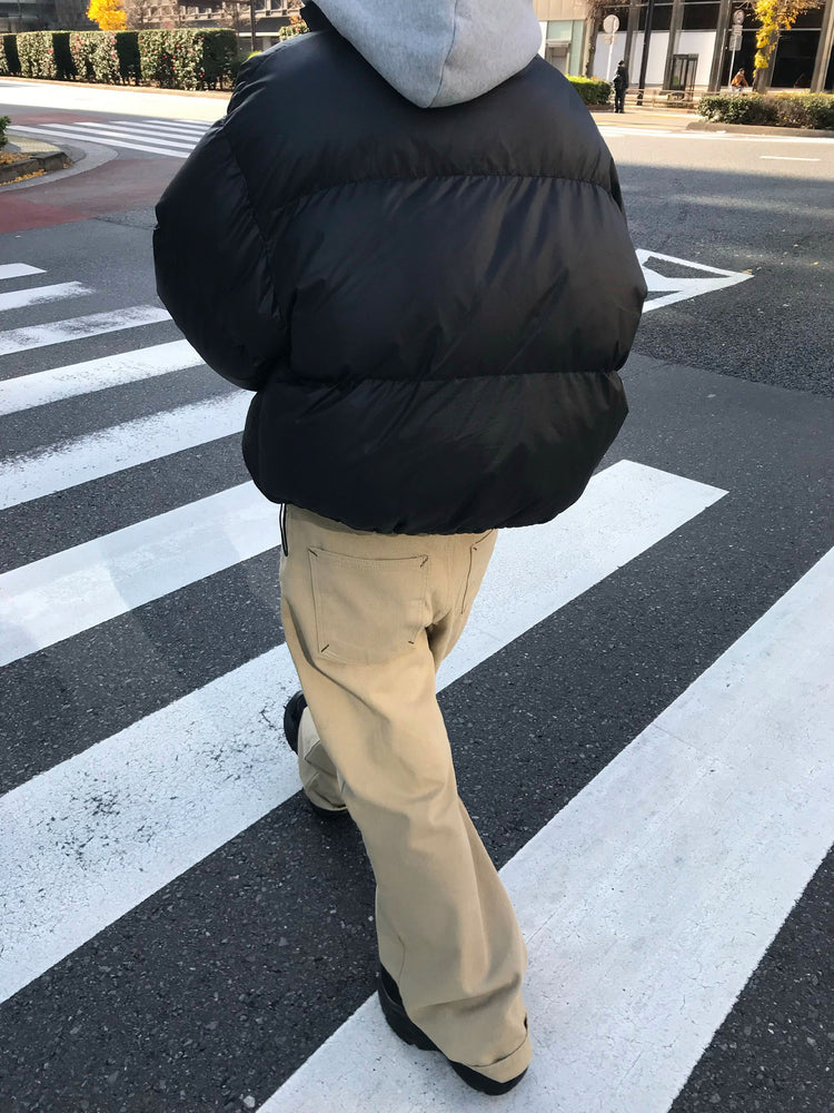 背口袋細節寬鬆直褲