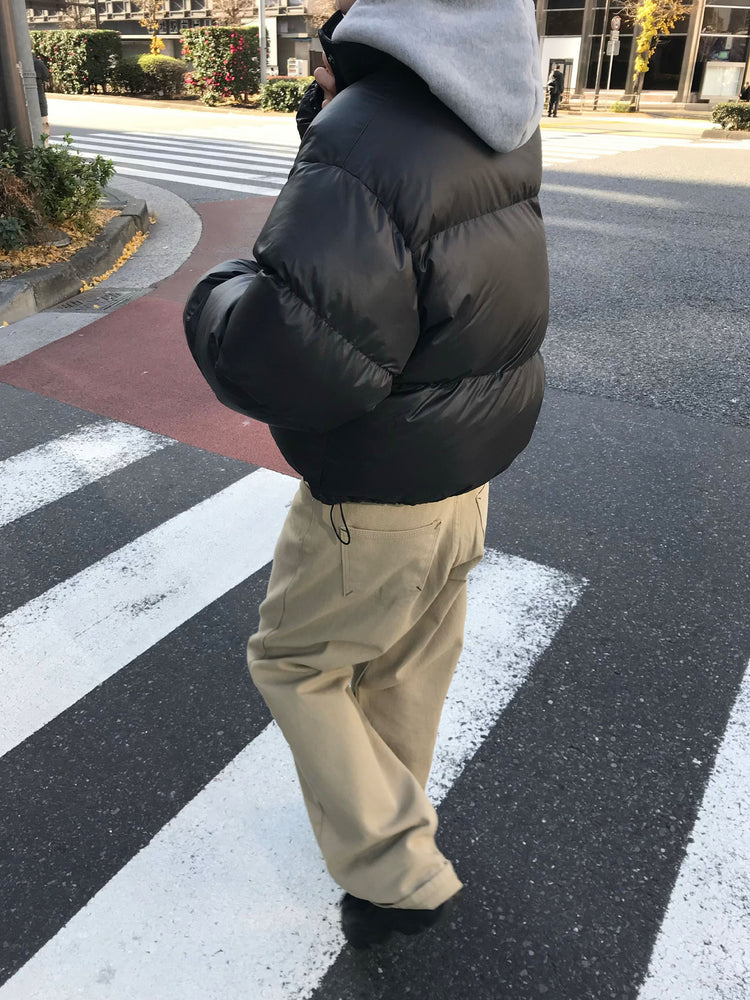 背口袋細節寬鬆直褲