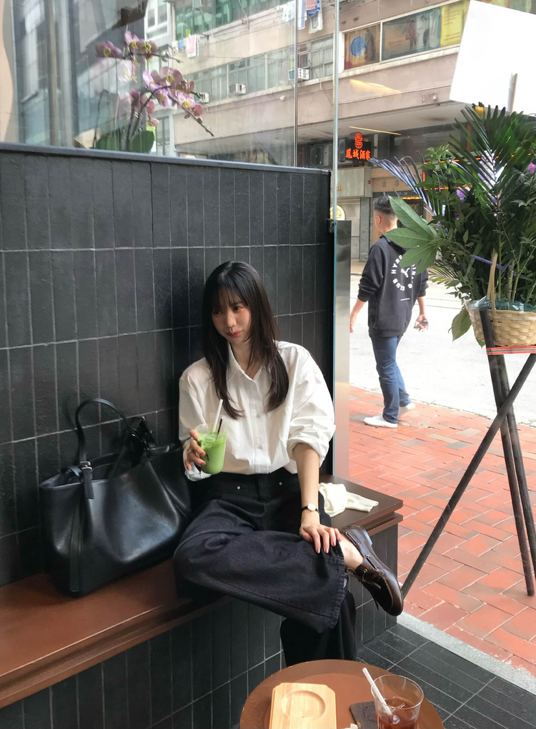 經典基礎棉質寬鬆襯衫