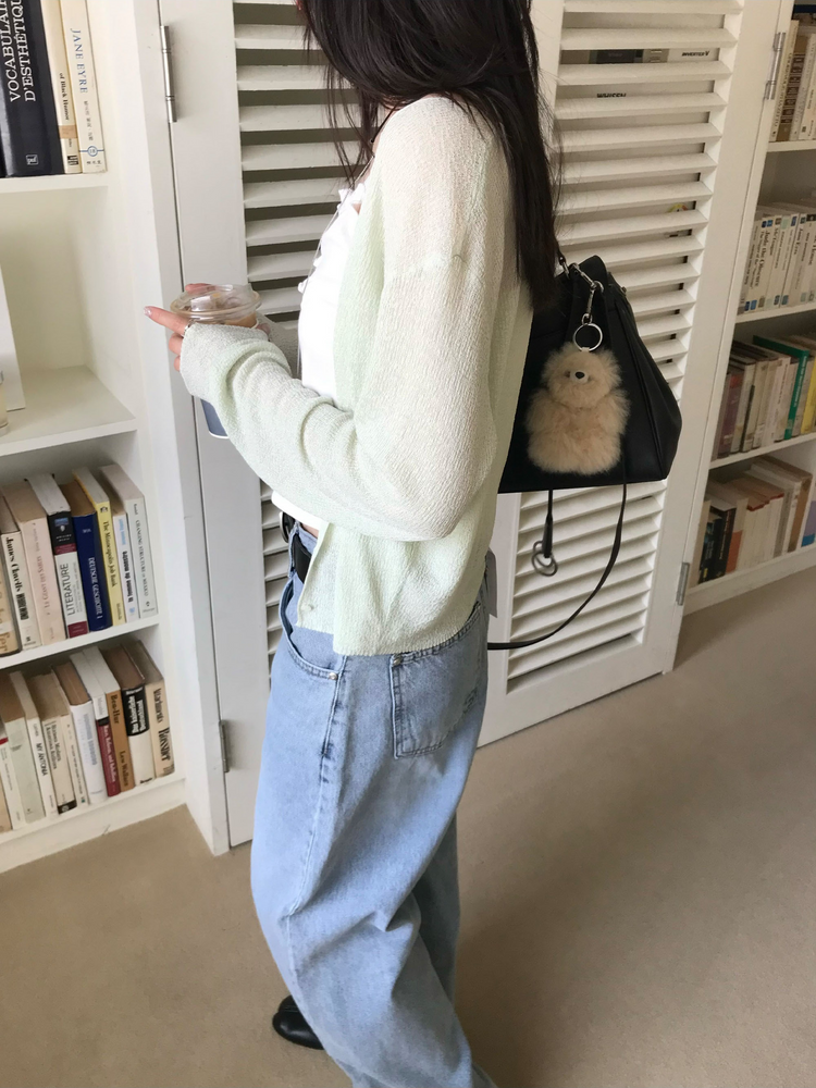 捲邊抓皺細節背心
