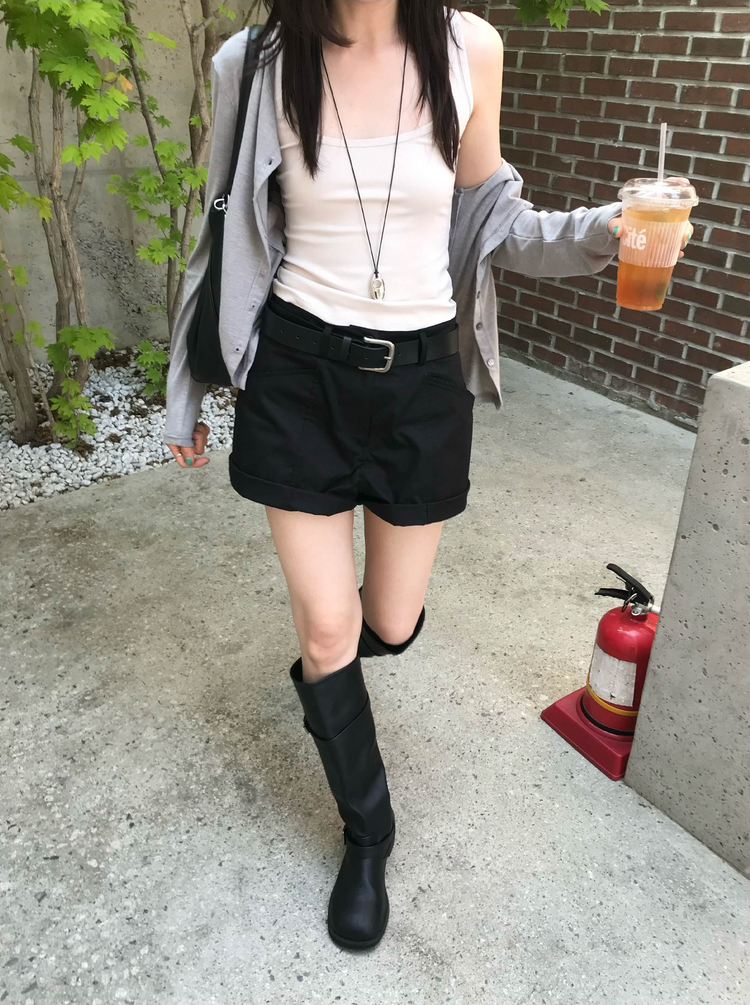 美色圓領排鈕外套