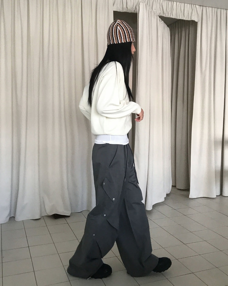船領美肩細節針織上衣
