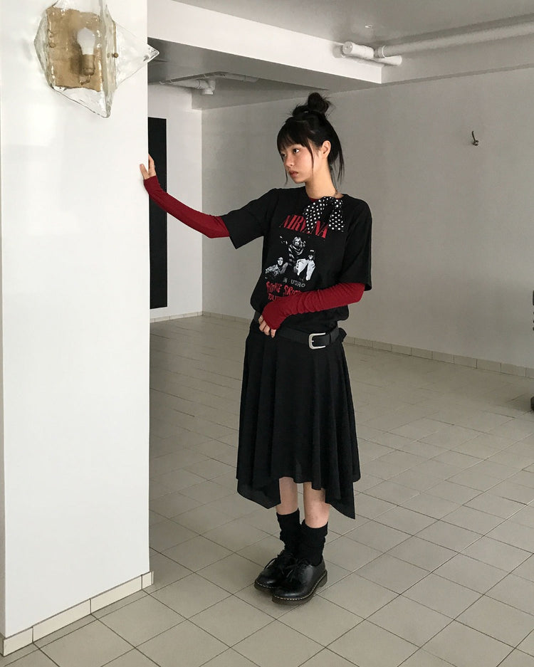復古圖案寬鬆t