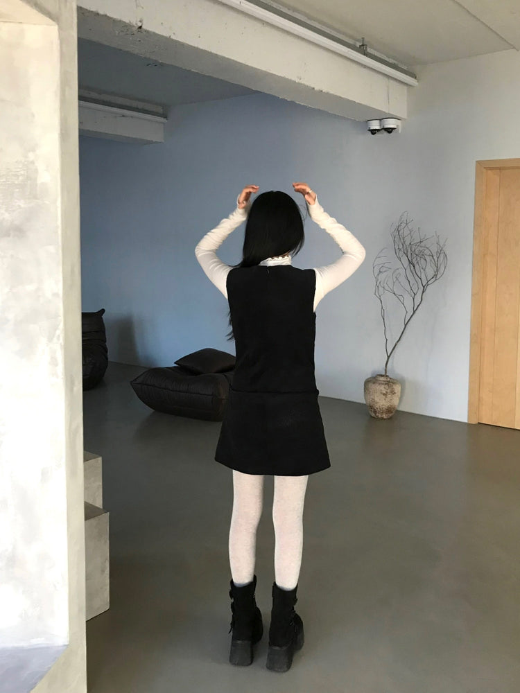 經典極簡腰帶細節連身裙