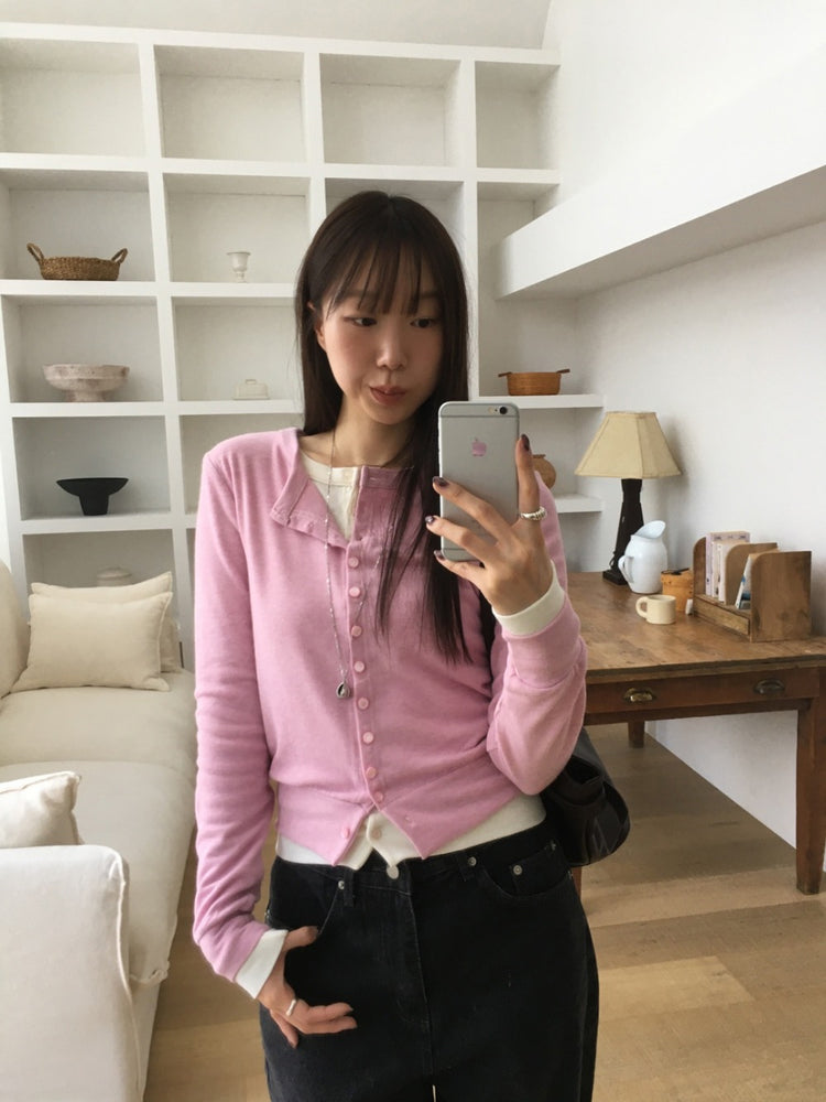 美色排鈕修身上衣