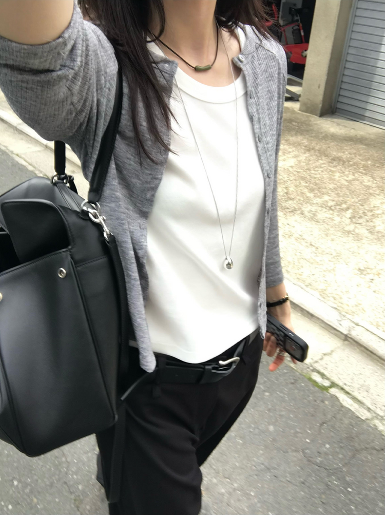 拉克蘭袖七分袖排鈕外套