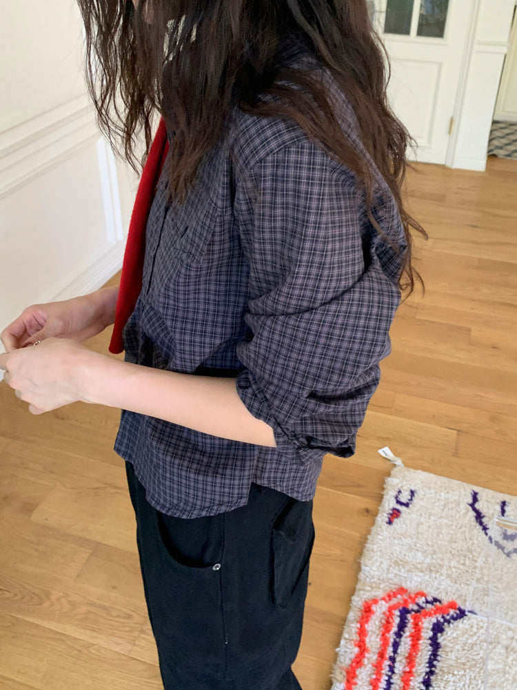 復古美色廓形工裝褲