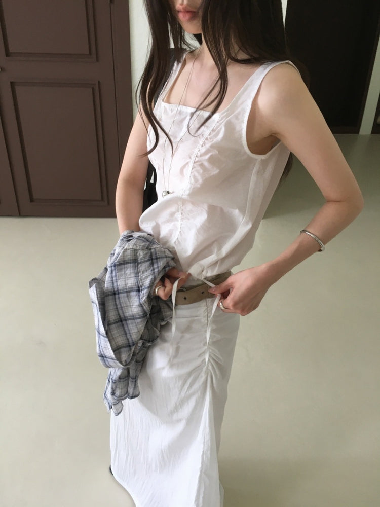 格紋袖扣細節襯衫