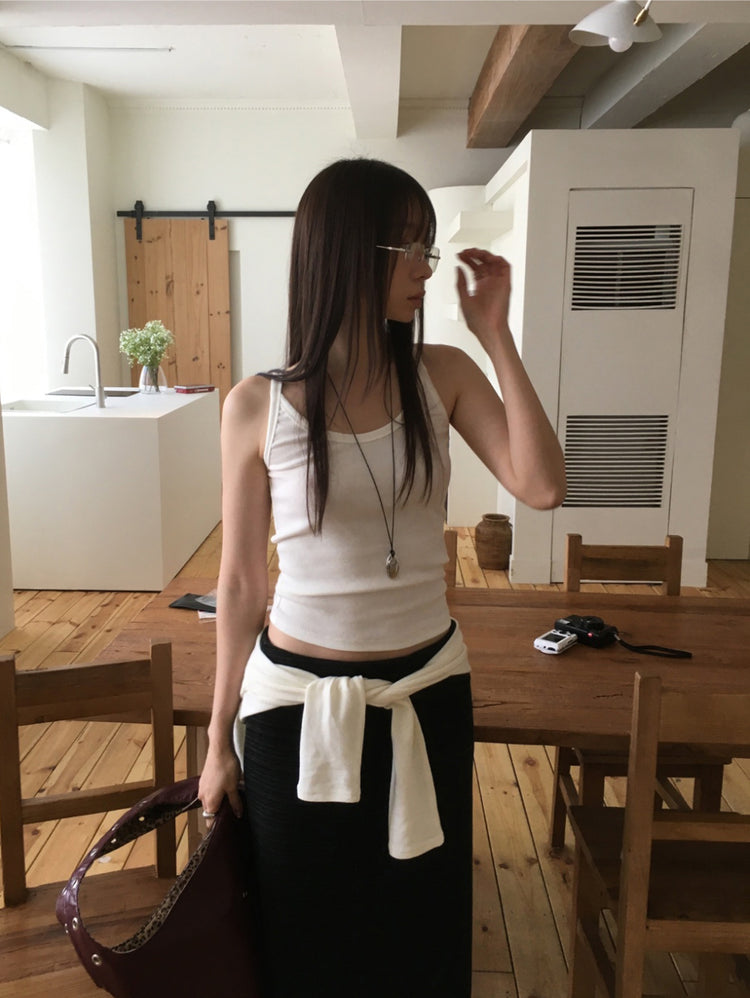 微透羊毛鐵扣細節上衣