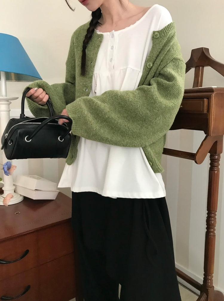 不規則綁帶細節兩件式裙褲