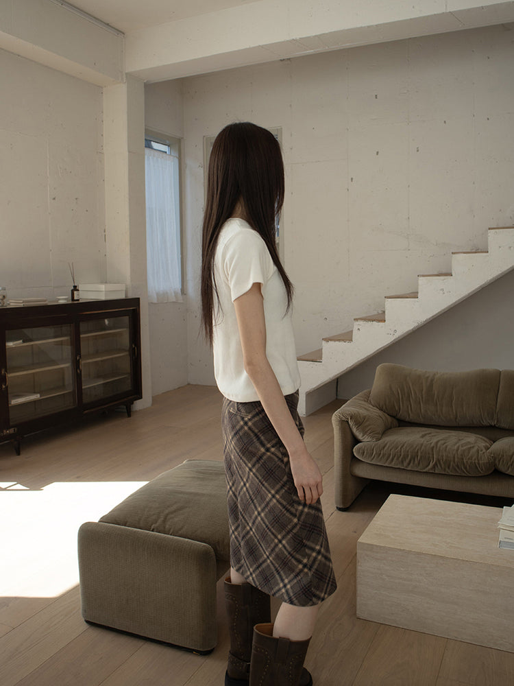 鉚釘側扣方頭中筒靴