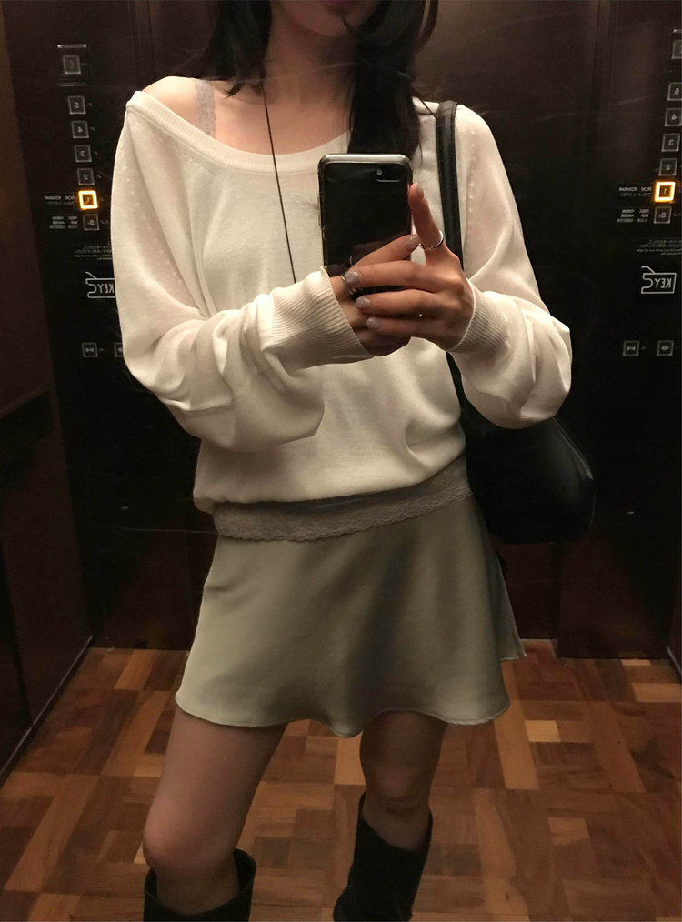 美色蕾絲邊細節背心