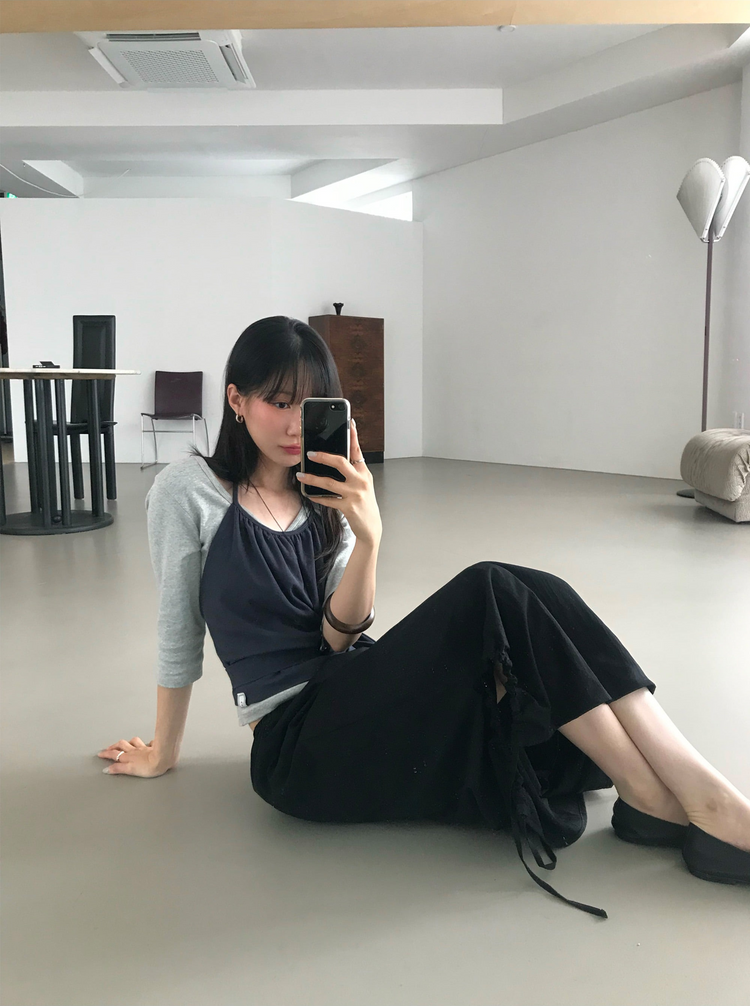 亨利V領七分袖上衣
