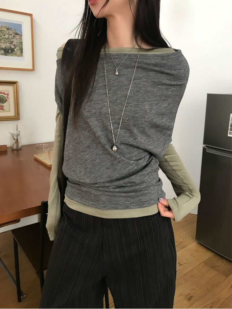 美色暗條紋質感直褲