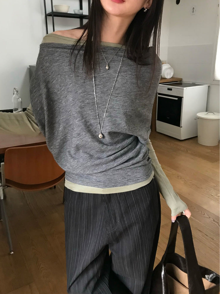 美色暗條紋質感直褲