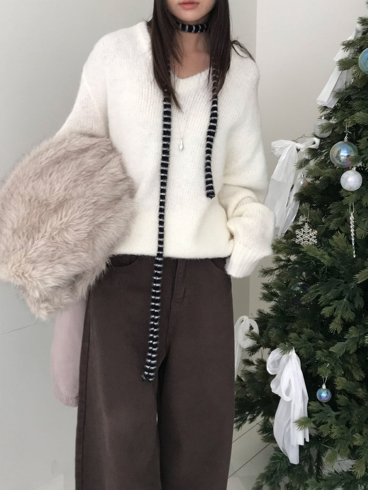 基礎美色內刷毛繭型褲