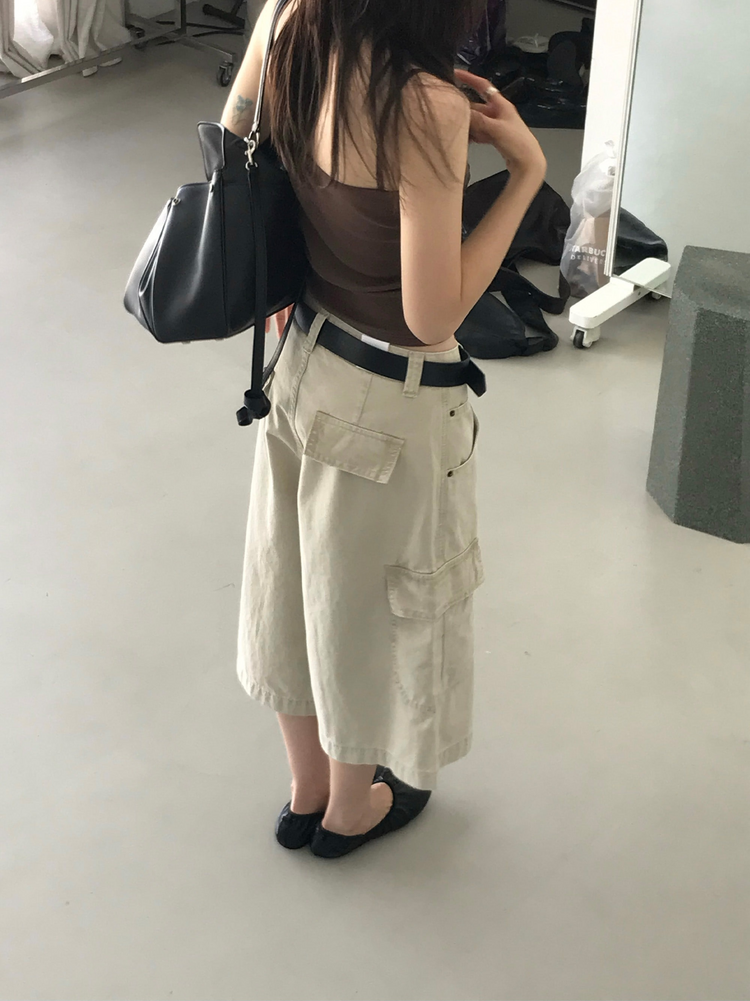 美色蕾絲邊交疊背心