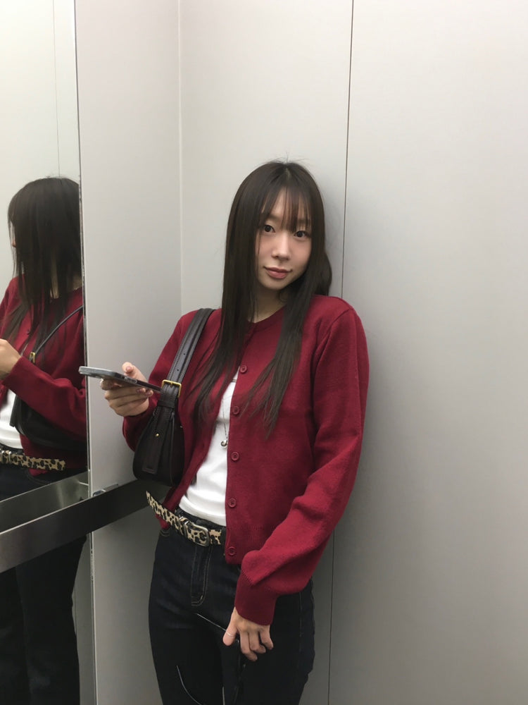 美色排鈕經典針織外套