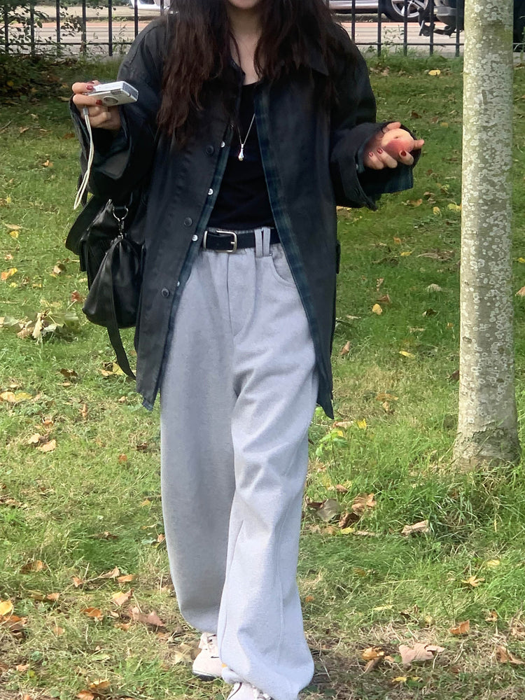 Unisex洗水復古口袋細節外套