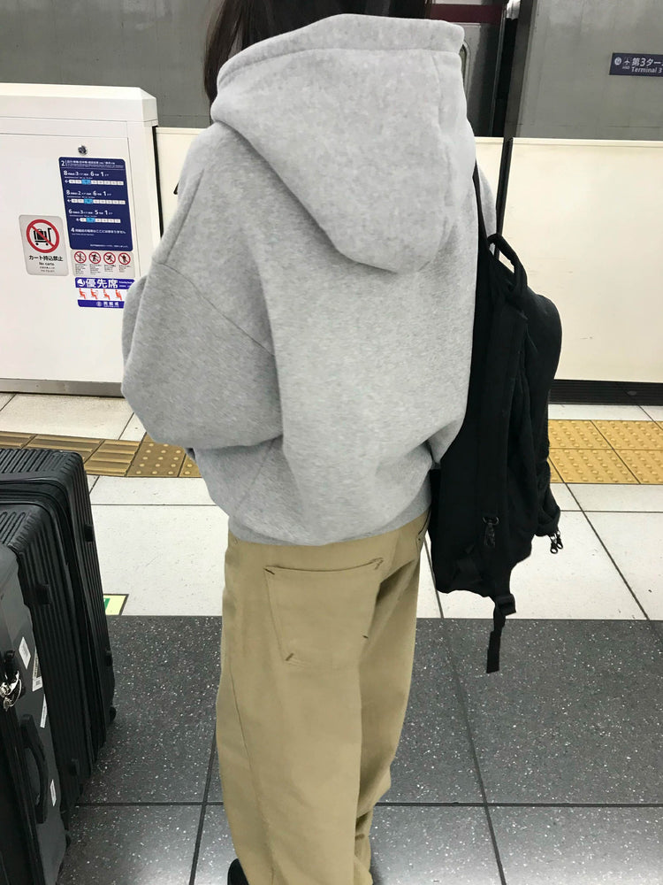 背口袋細節寬鬆直褲