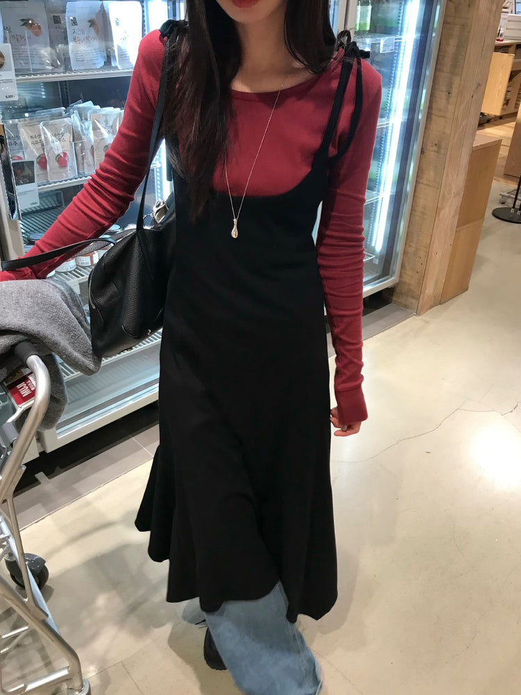 掛脖不規則細節多造型連身裙