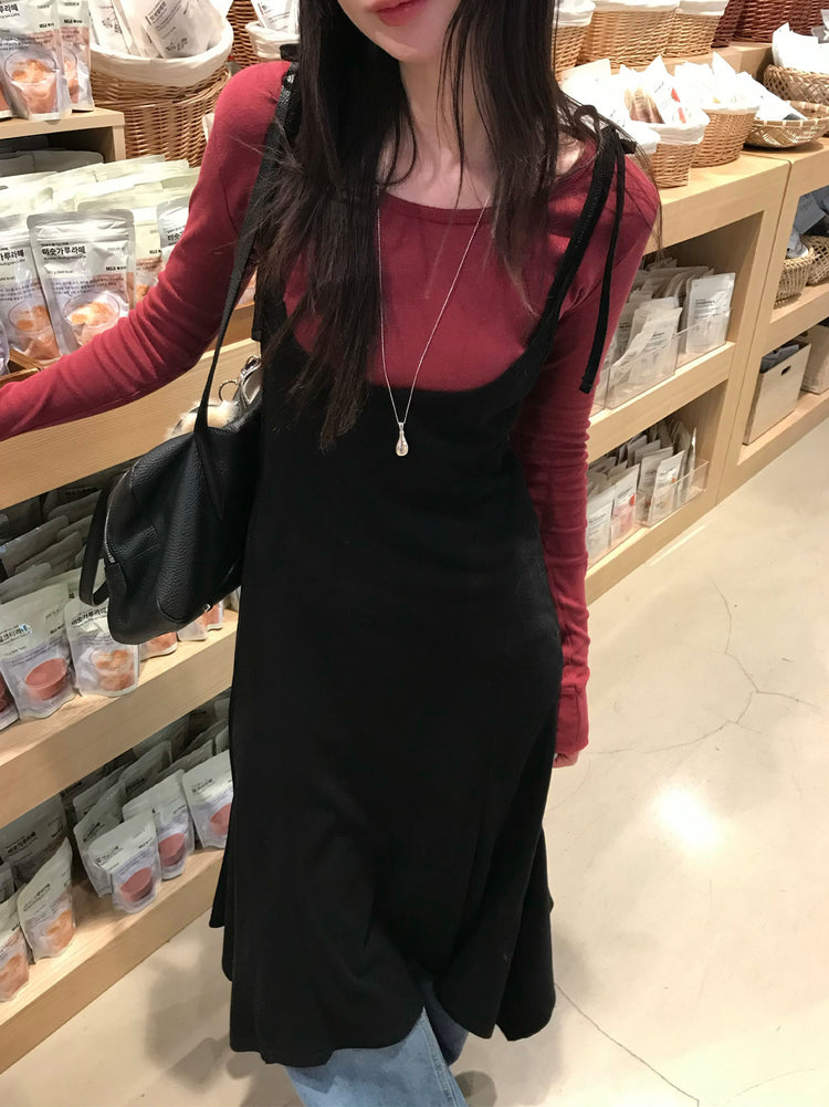 掛脖不規則細節多造型連身裙