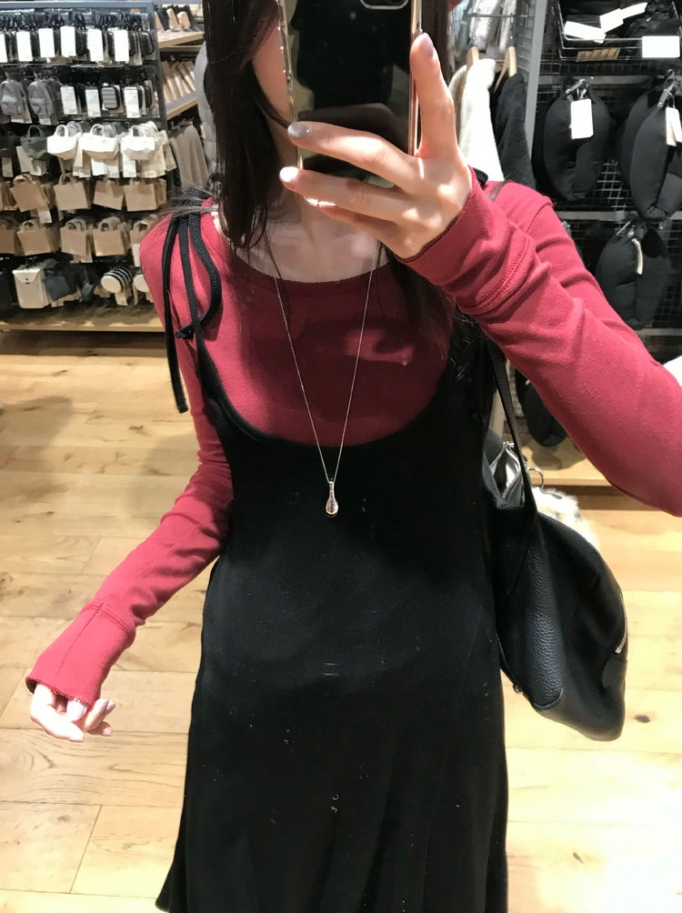 掛脖不規則細節多造型連身裙