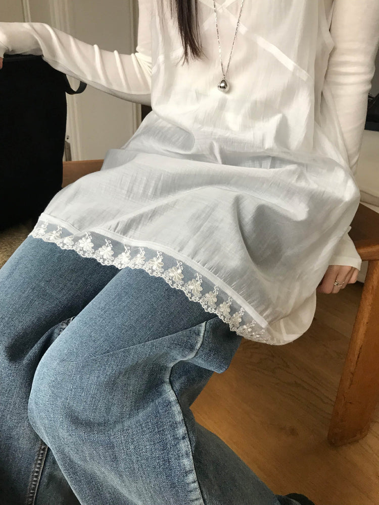 美色船領修身上衣