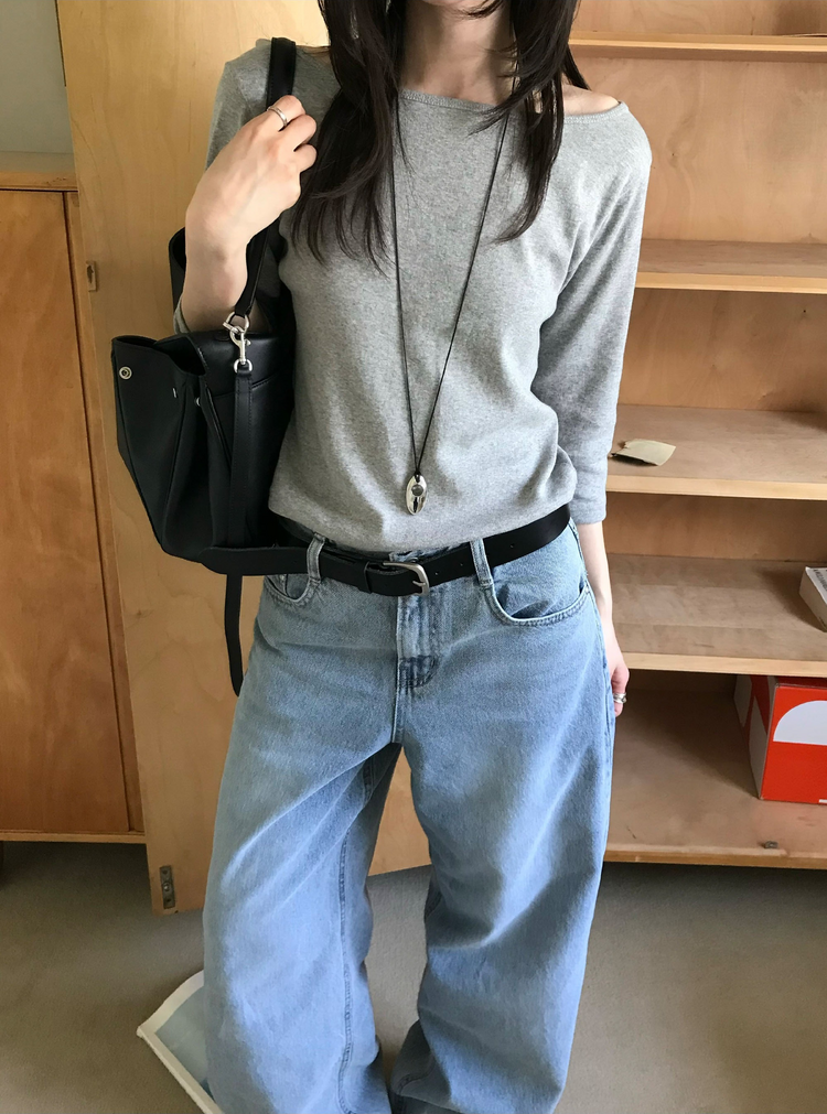 美刷色經典直版牛仔褲