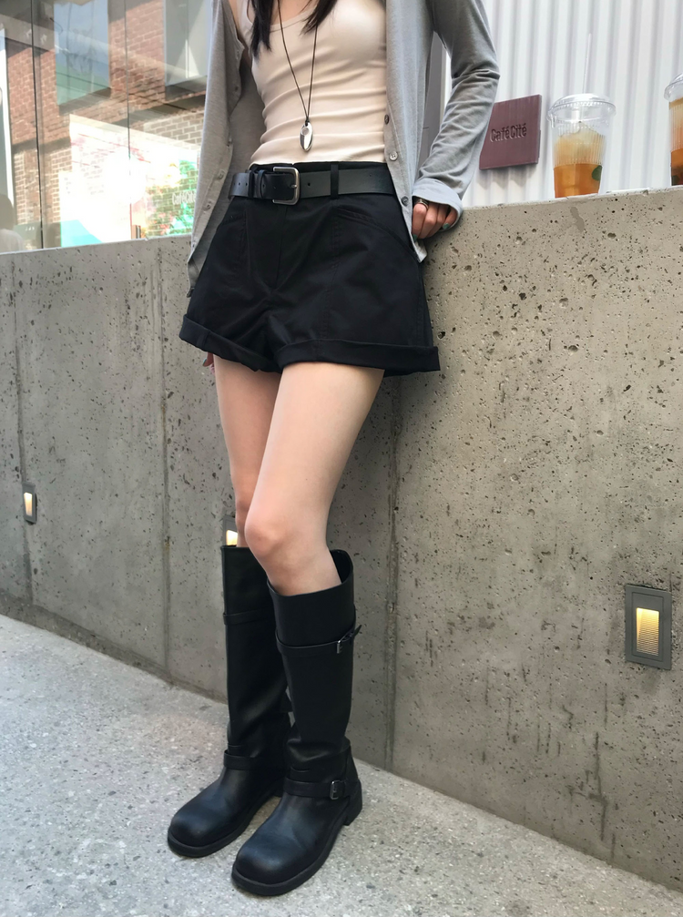 美色圓領排鈕外套