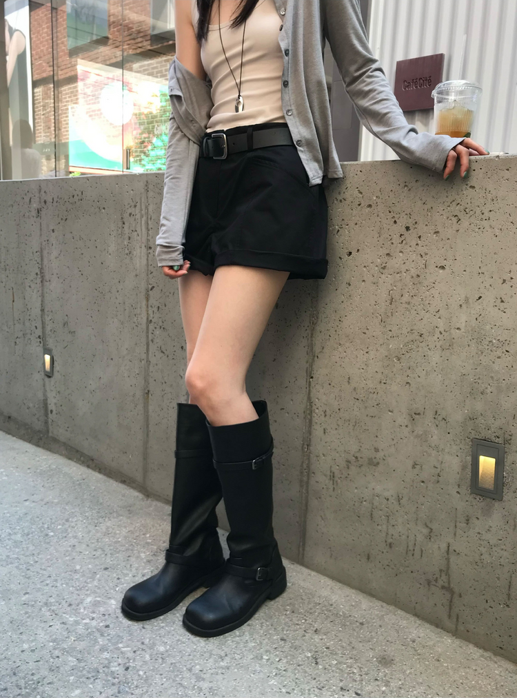 美色圓領排鈕外套