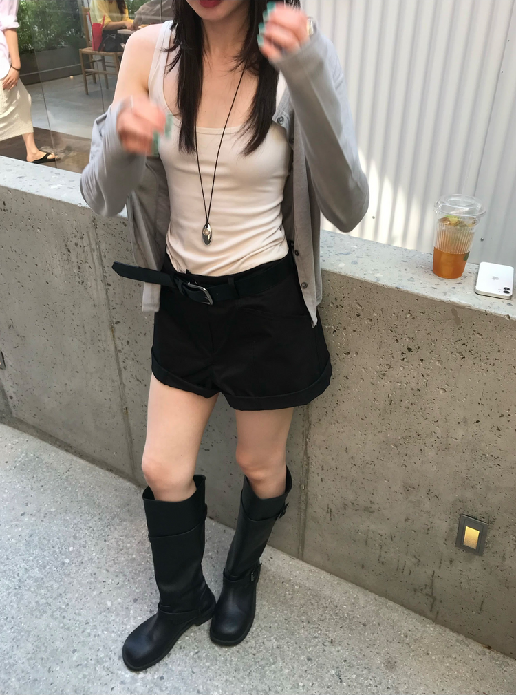 美色圓領排鈕外套