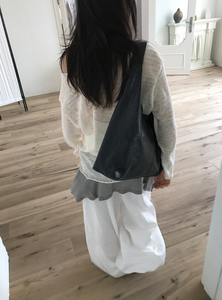 氣球輕薄垂感休閒褲