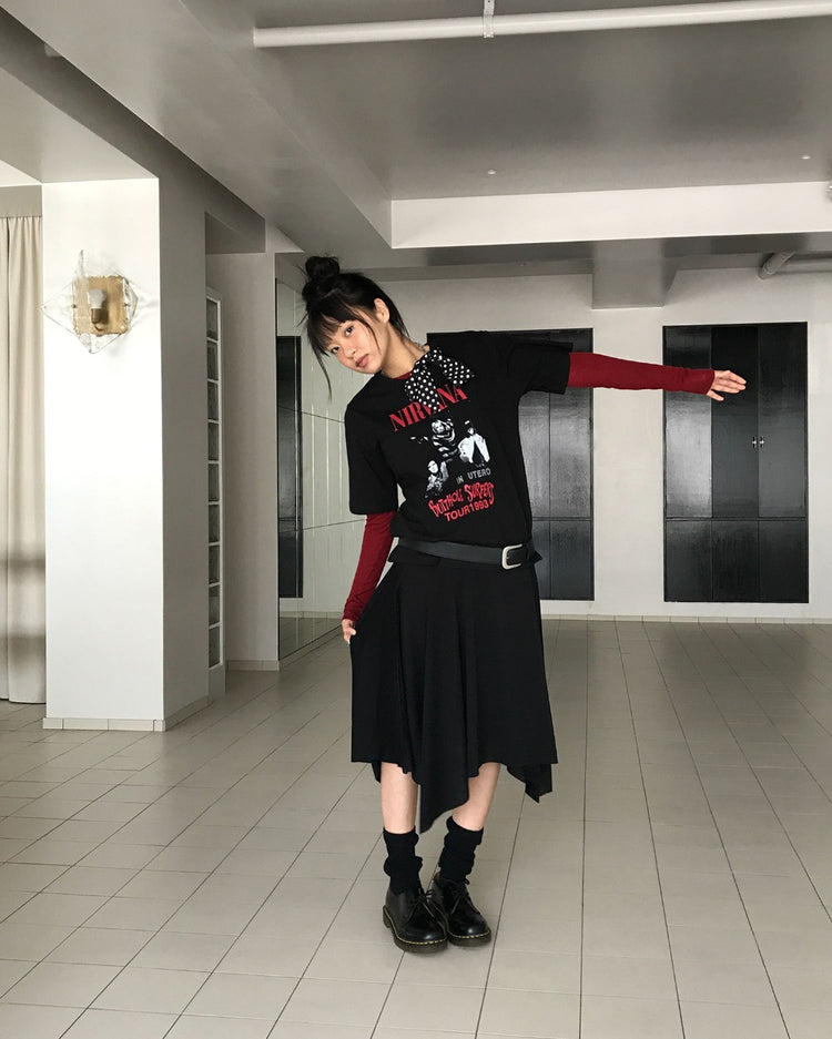 美色羊毛透膚上衣