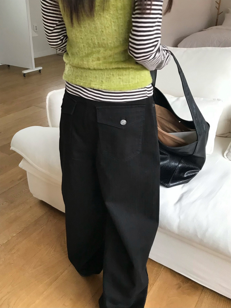 美色條紋撞色上衣