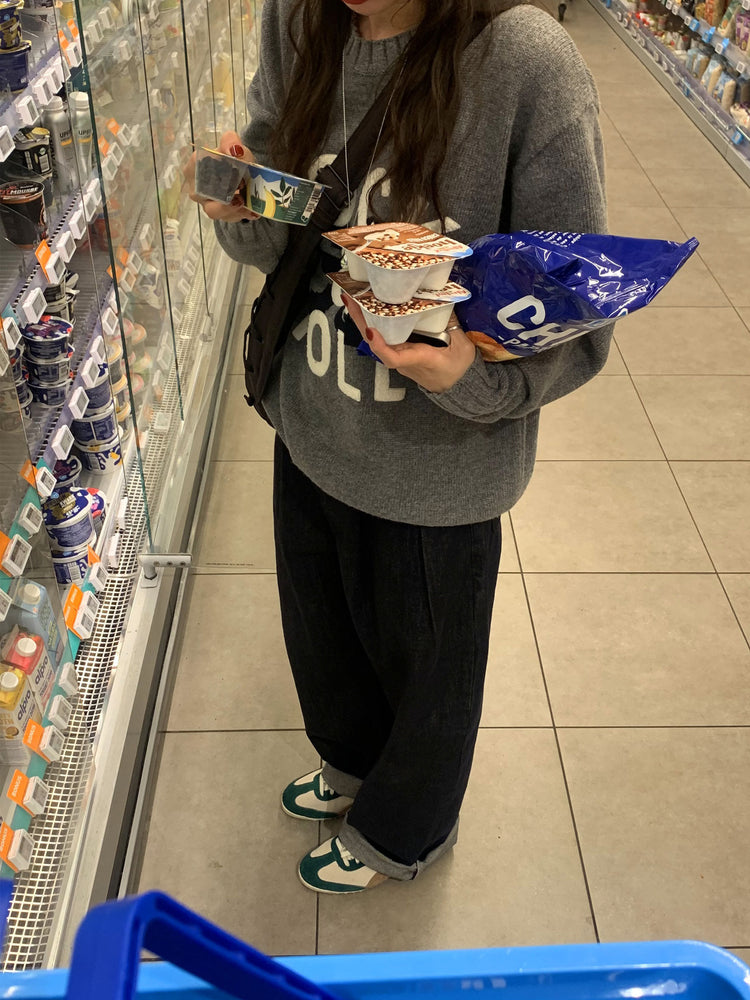 高質字母印花針織毛衣