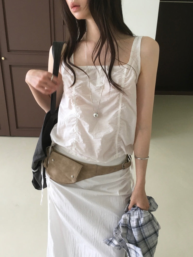 格紋袖扣細節襯衫