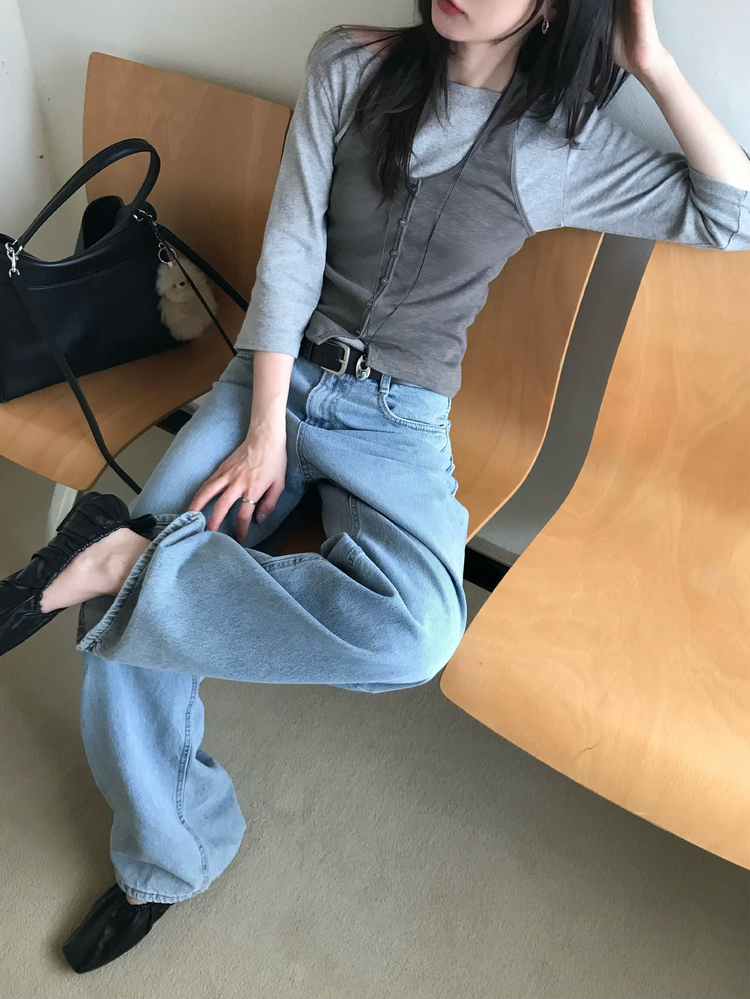 掛脖排鈕細節背心