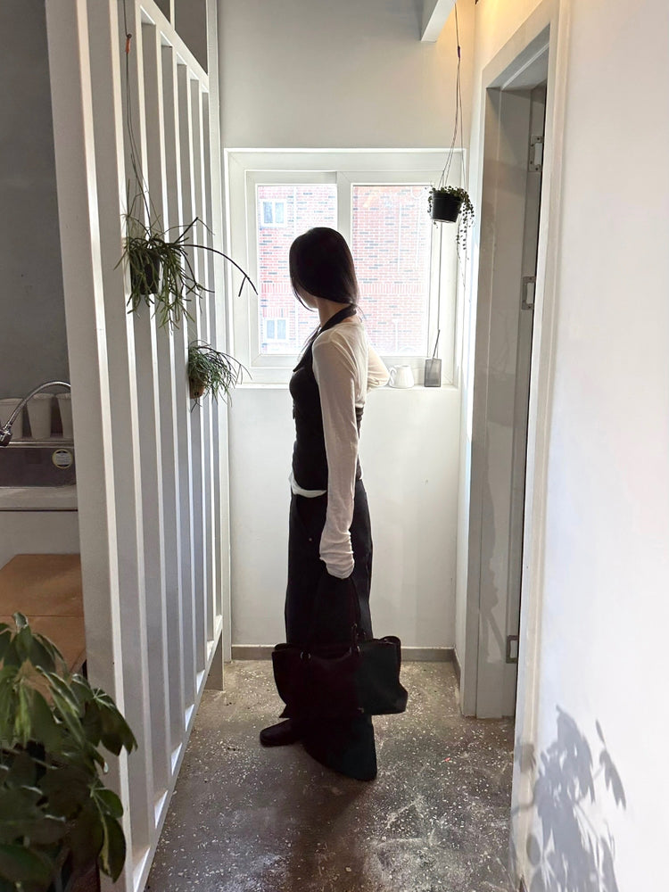 掛脖扣鈕細節背心