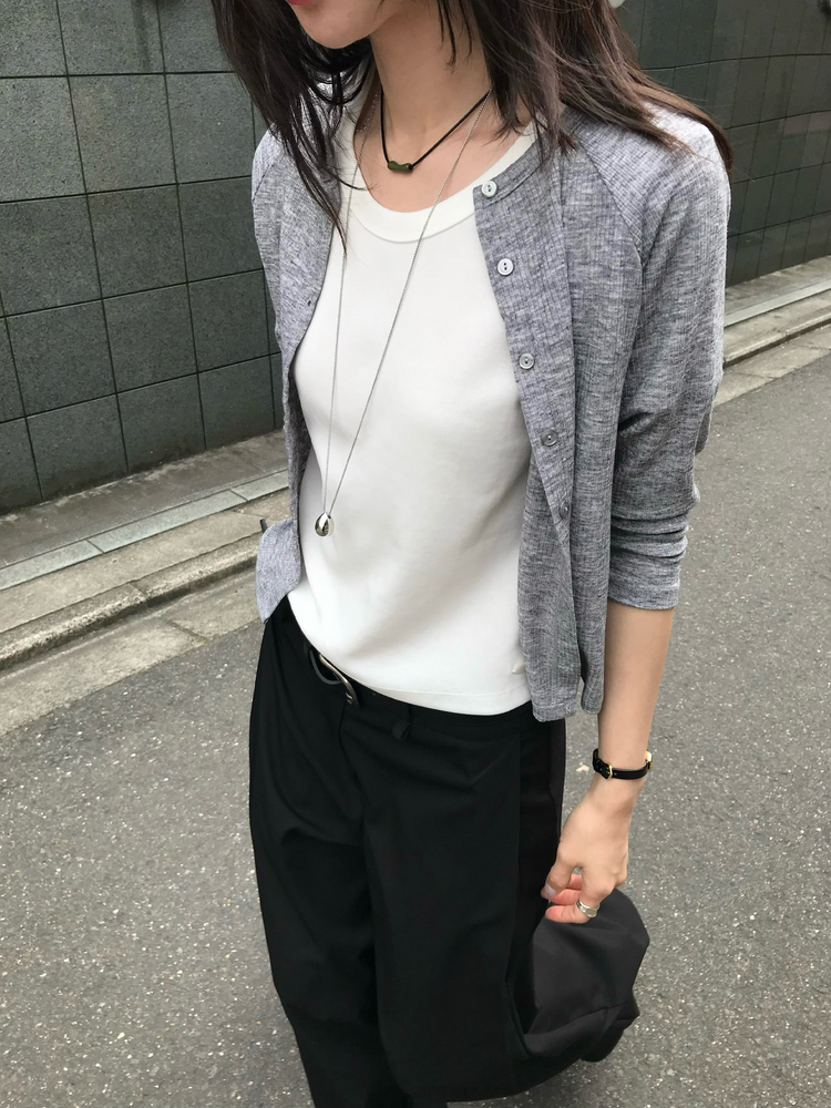拉克蘭袖七分袖排鈕外套