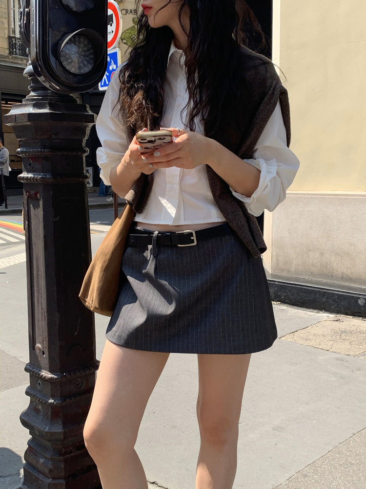 美式合身修腰襯衫