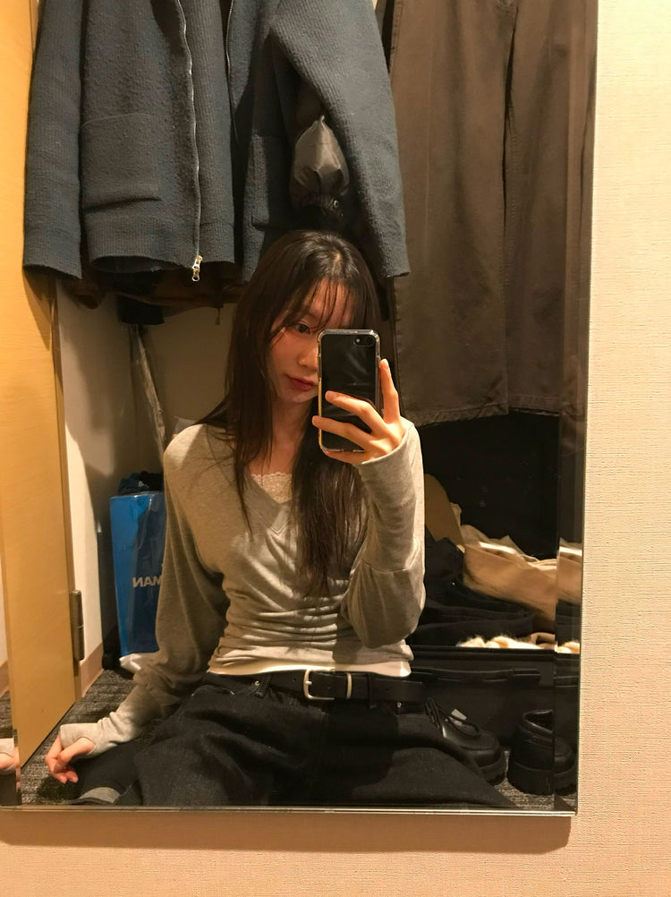 蕾絲邊平口背心