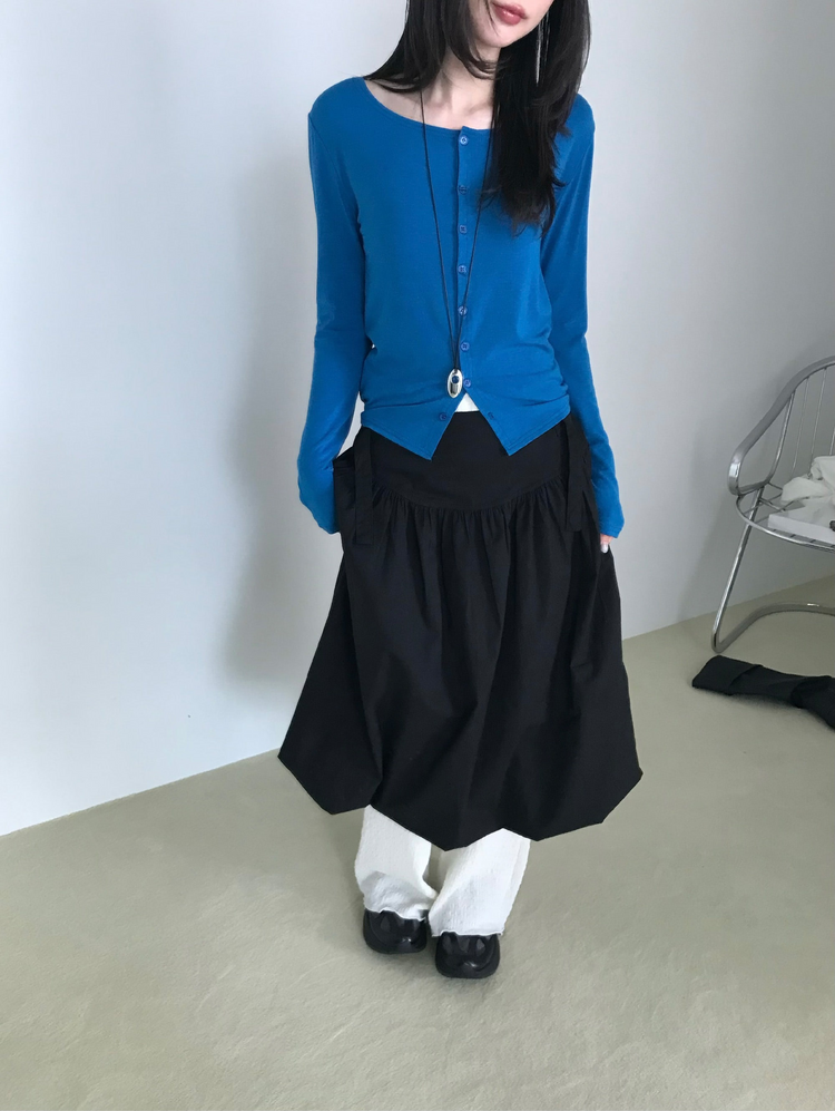 美色圓領排鈕外套