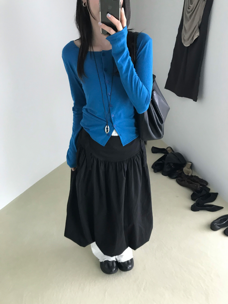 美色圓領排鈕外套