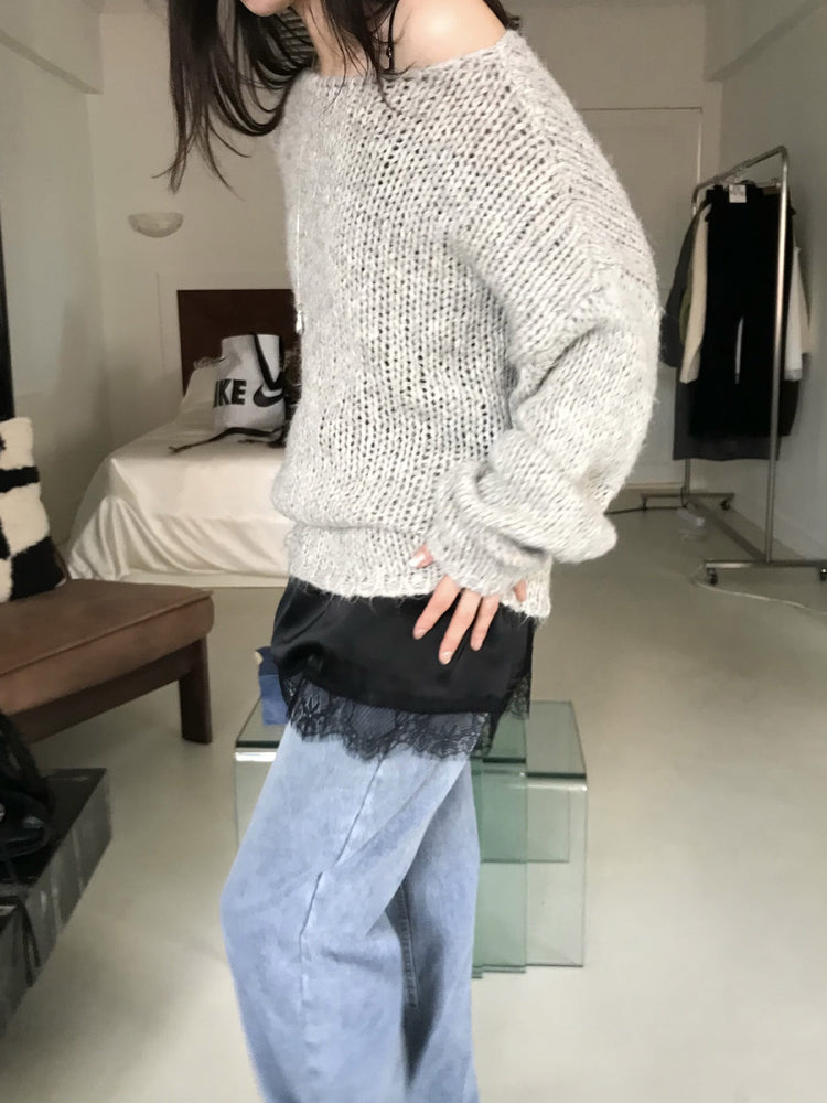 隱形橡筋腰頭直腿內刷毛牛仔褲